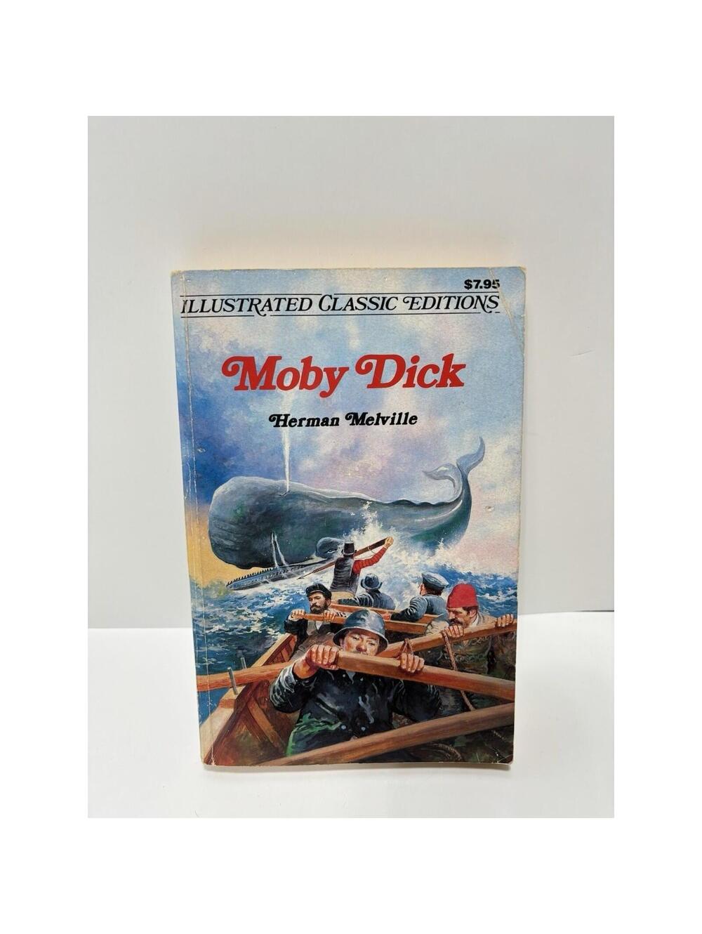 Moby Dick Illustrated Classic Edition Herman Melville Whale Adventure Nautical *